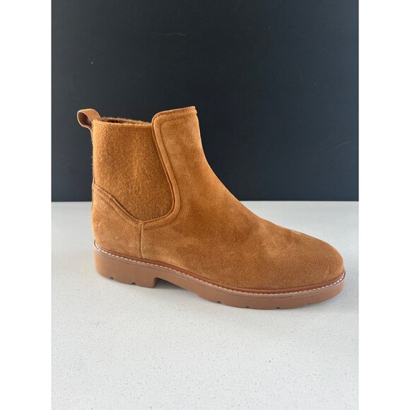 Vince Rue women's Chelsea Tan suede Ankle Boots 6.5 - Picture 10 of 11